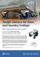 OBQ castors for laundry & linen brochure