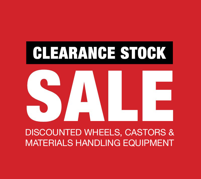 Sale on obsolete wheels, castors, fittings and materials handling equipment