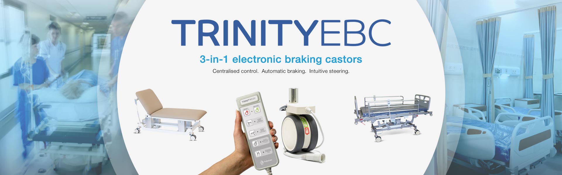 Trinity EBC 3-in-1 Medical Castors