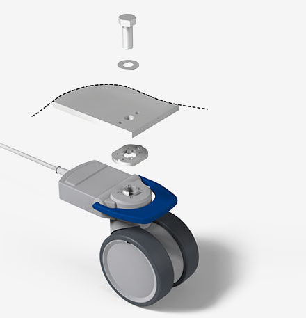 illustration of washer mount